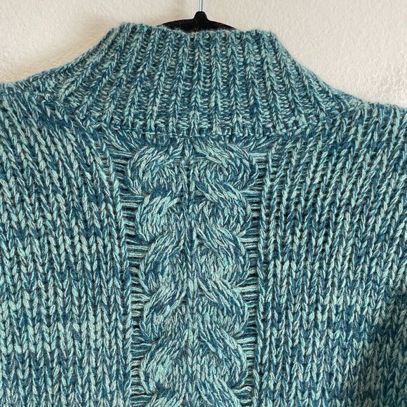 Nakedcashmere Womens Small 100% Cashmere Cable Knit Mock Neck Pullover Sweater - Picture 11 of 11